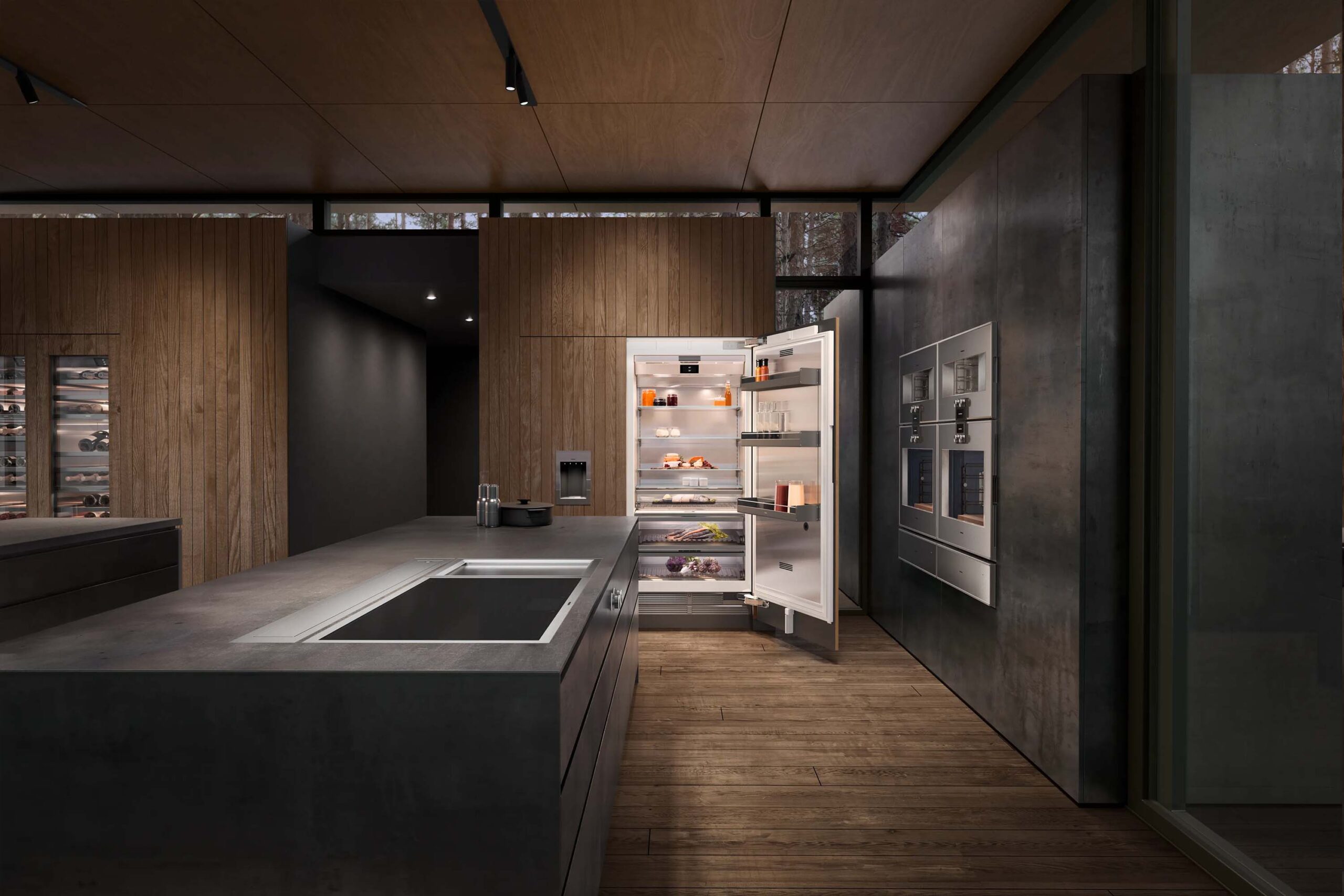 Luxury kitchen appliance brand Gaggenau 400 series Free standing / Integrated Refrigerator / Fridge . Buy in the UK with Krieder.