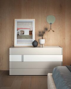 Giro Giro System of luxury bedroom furniture by Novamobili. Sold by Krieder UK.